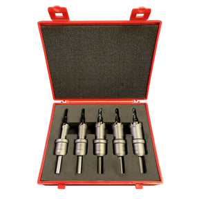 5 Piece Rotabroach 14, 16, 18, 20 & 22mm TCT Short (25mm) Metal Holecutter Kit