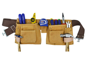 Faithfull Double Tool and Nail Pouch DTNP3