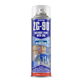 Blue ZG-90 Galvanised Aerosol Spray Paint 500ml ACTION CAN 1939