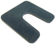 10mm Heavy Duty Plastic 70mm x 70mm 22mm Slot Horseshoe Shims / Packers, Black (Order in multiples of 125)