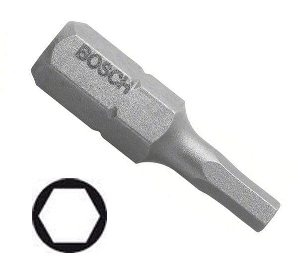 Bosch 3.0mm Hex Screwdriver Bit Extra Hard x 25mm