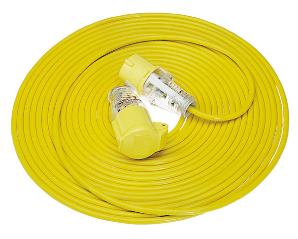 110v Extension Lead, 16amp, 14 Metre 2.5mm Thick Cable