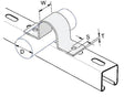 Galvanised Saddle Clamp For Size 8 (G40) Tube 48.30mm