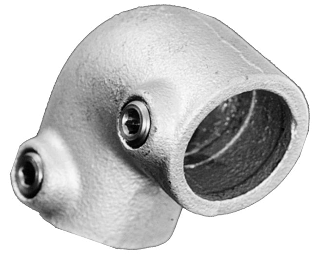 90 Degree Elbow C02 Size 5 (G20) Handrail Fitting, Galvanised 125-A27 (Kee Klamp Compatible 15-5)