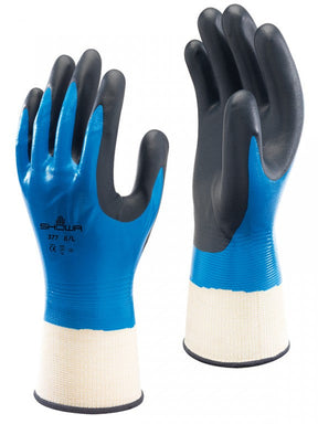 Size 10 (XXL) Showa 377 Foam Nitrile Grip Wet / Dry Gloves SHO3775 (1 pair)