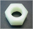 M20 Full Nut Nylon Grade 66 Natural White
