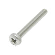 M6 x 70 Machine Screw, Pan Pozi No.3 Stainless Steel A2 (304)