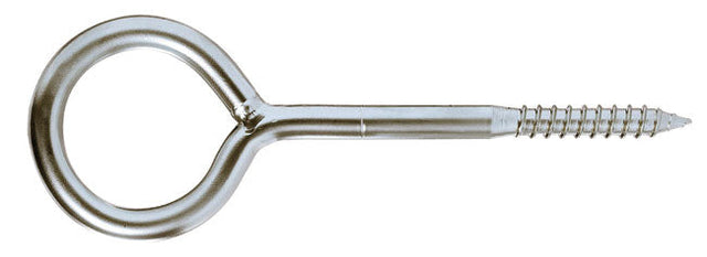 12mm Screw Eye, 200mm Overall Length, Welded Screw Eye, Steel Bright Zinc Plated
