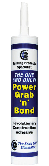 CT1 Power Grab 'n' Bond Construction Adhesive, Black 290ml