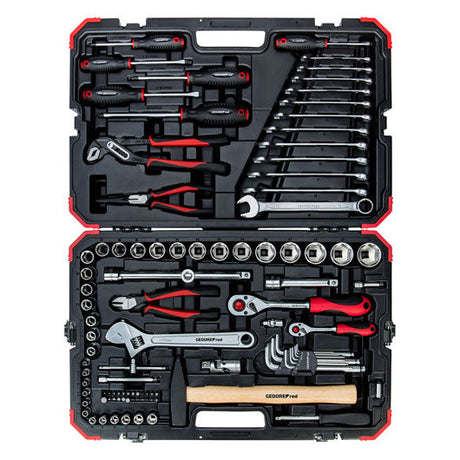 Gedore Red 100 Piece 1/2" & 1/4" Socket Tool Set R46003100