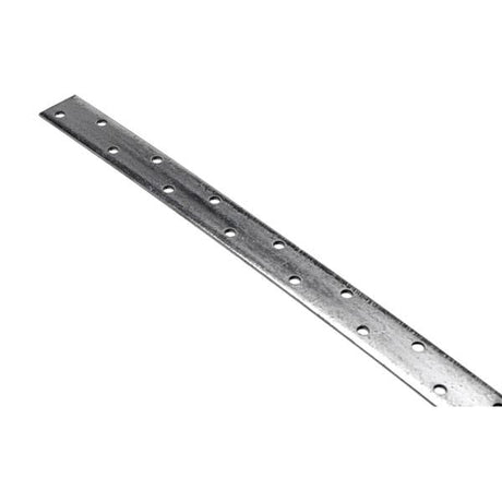 28mm x 4mm x 600mm Straight Galvanised Builders Restraint Strap, 6mm Holes