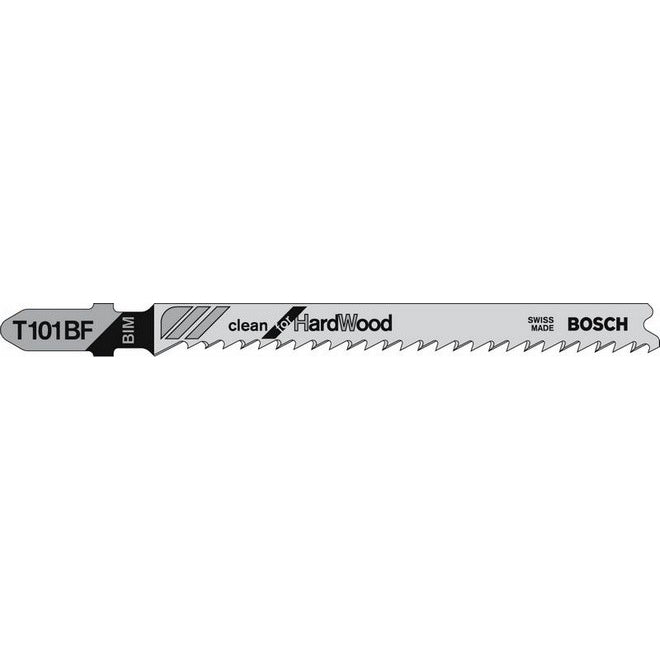 Bosch T101BF 100mm Jigsaw Blade for wood 3-30mm (Pack Of 5) P/No. 2 608 634 234