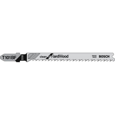 Bosch T101BF 100mm Jigsaw Blade for wood 3-30mm (Pack Of 5) P/No. 2 608 634 234