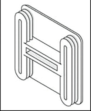 Unistrut P1/2240 Plastic End Caps White 41mm x 41mm Deep Channel