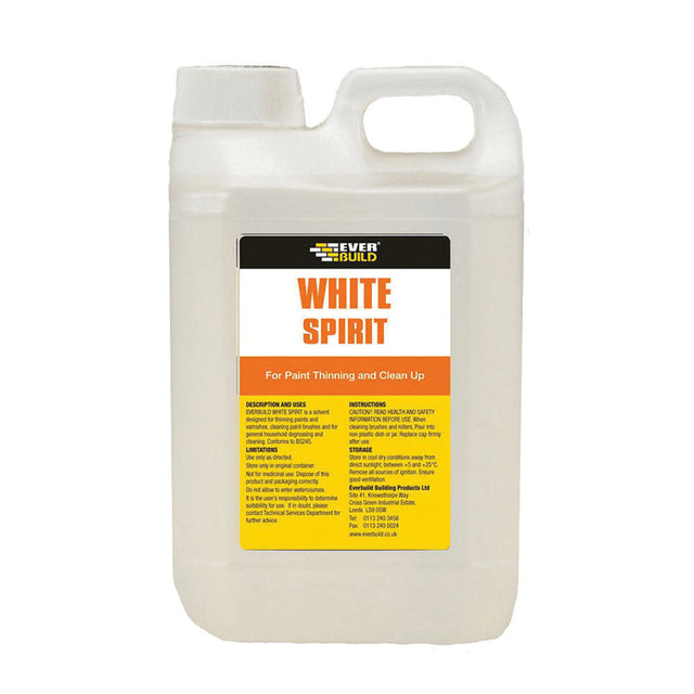 Everbuild White Spirit, 2 Litre (collection / own van delivery only)