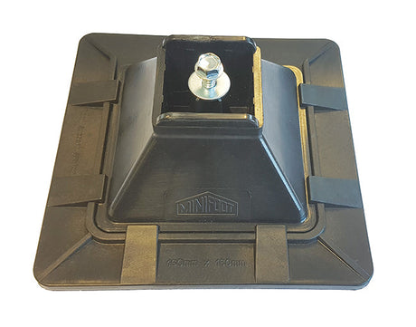 Minifoot 160mm x 160mm x H55mm for 41mm Channel, Black