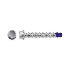 Dewalt M10 x 100 Hexagon Flanged Head Blue Tip 2 Concrete Screwbolt, Bright Zinc Plated, CE Approved