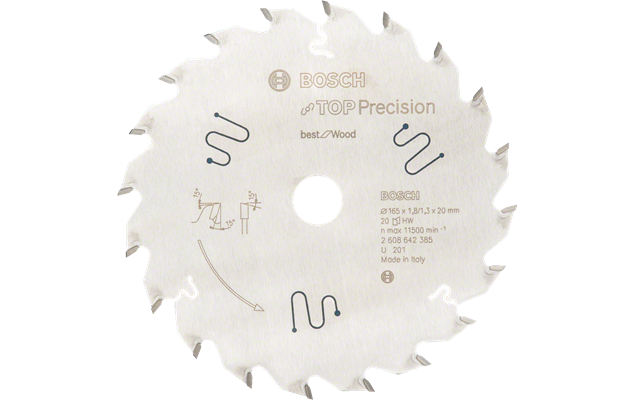 Wood Plunge Cut Circular Saw Blade 165 x 20 x 20 Teeth