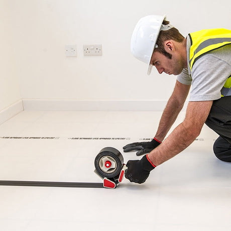 Floor Protection Flame Retardant White Corrugated Board 50 Metre x 1 Metre x 2mm