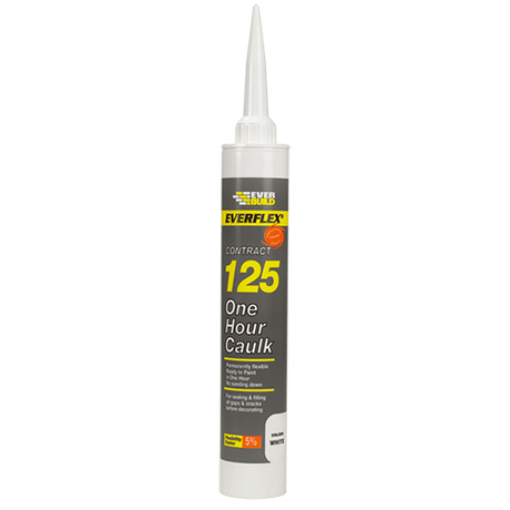 Everbuild 125 Decorators Caulk-it Magnolia 310ml 125MAG