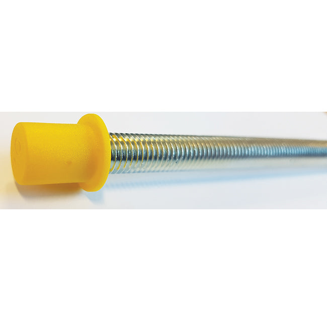 M12 x 20mm Yellow Shouldered Push On Plastic Stud / Studding Cap