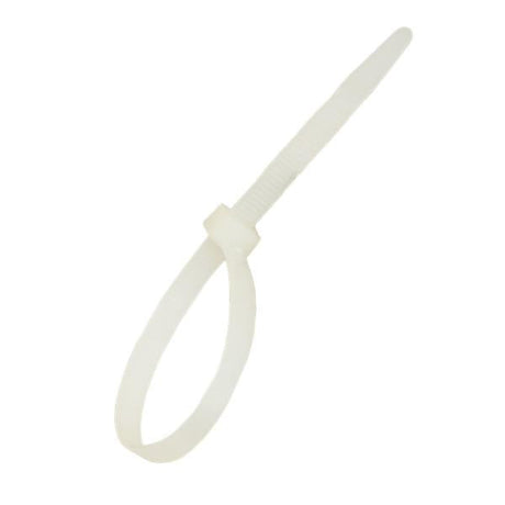7.8 x 300 White Cable Ties, Packed in 100's