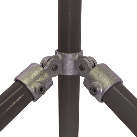 Corner Swivel Combination C48 Size 7 (G32) Handrail Fitting, Galvanised 168-C42 (Kee Klamp Compatible C52-7)