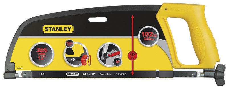 Stanley 300mm Enclosed Grip Hacksaw 1-15-122