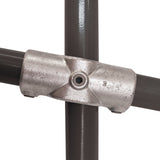 Slope 2 Socket Cross C54 Size 8 (G40) Handrail Fitting, Galvanised 156-D48 (Kee Klamp Compatible 89-8)