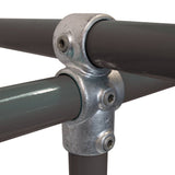 Combination Socket C43 Size 8 (G40) Handrail Fitting, Galvanised 165-D48 (Kee Klamp Compatible 46-8)