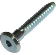 7 x 50mm Joint Connector Wood Screw, Steel Bright Zinc Plated