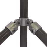 Corner Swivel Combination C48 Size 5 (G20) Handrail Fitting, Galvanised 168-A27 (Kee Klamp Compatible C52-5)