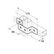 SB517 / P1043 U Bracket, Unistrut compatible, galvanised