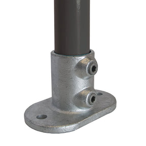 Railing Base Flange C12 Size 6 (G25) Handrail Fitting, Galvanised 132-B34 (Kee Klamp Compatible 62-6)