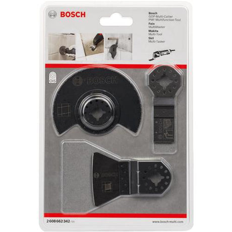 Bosch GOP 3 Piece Set For Basic Tile 2 608 662 342