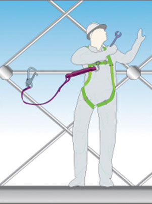 Lanyard 1.95M for Fall Arrest Harness with Fittings