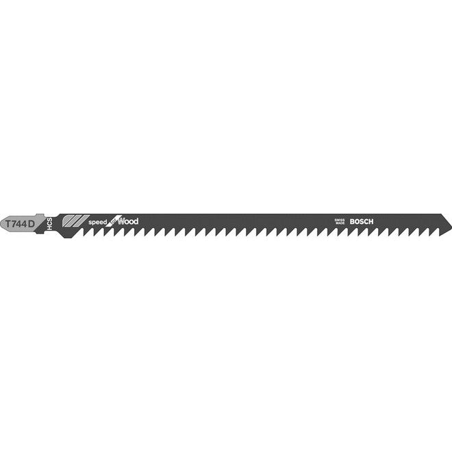 Bosch T744D 180mm Jigsaw Blade for wood 5-135mm (Pack of 3) P/No. 2 608 663 314