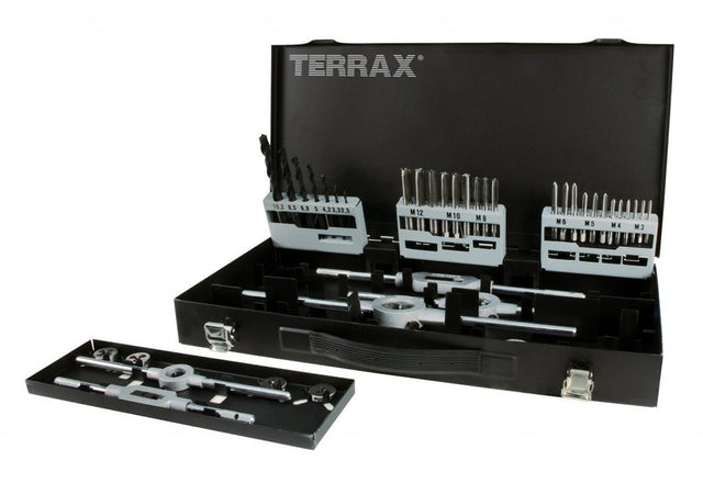 Terrax 44 Piece Tap & Die Thread Cutting Set A245030