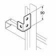 SB602 / P1037 Left Hand L Corner Bracket, Unistrut compatible, galvanised