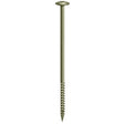 8.0 x 250 Extra Long Timco Wafer Head Index Decking / Wood Screws T40, Organic Green