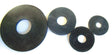M10 x 30 x 2.5mm Black Rubber Mudguard Penny Washers