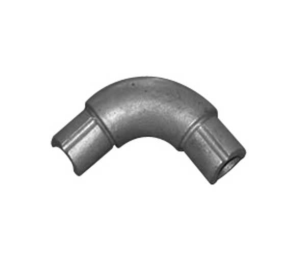 DDA-06  90 Degree Bend Handrail Fitting, Galvanised