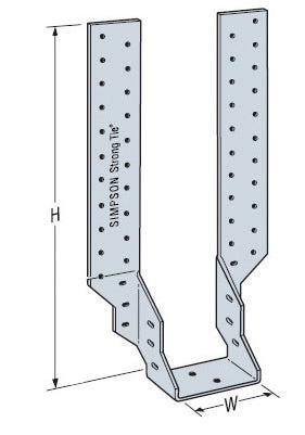91mm x 455mm Simpson Timber to Timber Jiffy Type Joist Hanger Galvanised JHA450/91
