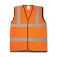 Hi-Vis Orange Warning Waistcoat Large EN471 Class 2