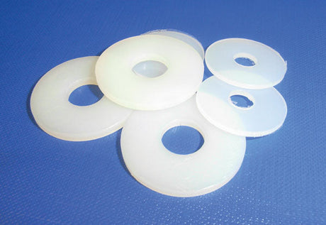 M10 x 30 x 2.5 Nylon 66 natural white penny washers