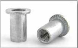 M4 Rivet Nut, Flanged, Aluminium, Grip Range 0.25-2.00, Hole Size 6.10 Bralo 030210 4006