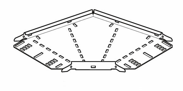 Cable Tray, 90 Degree Bend Medium Return Flange 75mm, Pre-Galvanised