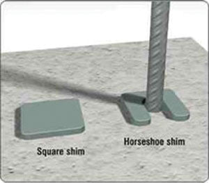 20mm Heavy Duty Plastic 70mm x 70mm Square Shims / Packers, Black (Order in multiples of 125)