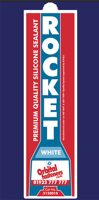 White Rocket Premium Quality Silicone Sealant 300ml 5120010