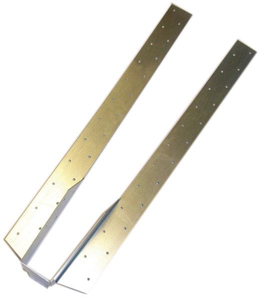 Extra Long 50mm x 600mm Extended Leg Jiffy Type Joist Hanger, Pre Galvanised Finish